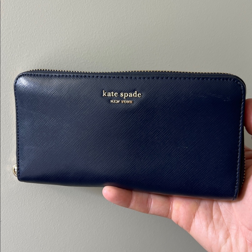 Kate Spade Spencer Zip-around Continental Wallet Saffiano Leather